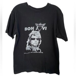 Bon Jovi Black T-Shirt Adult  Med Air Canada Centre Concert